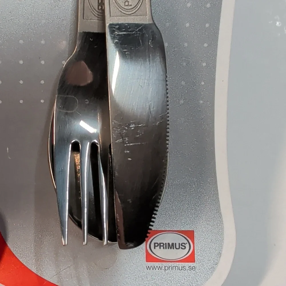 Primus Titanium Cutlery Kit NEW Ultralight Backpacking Camping  X3 1.5 oz - Picture 3 of 4